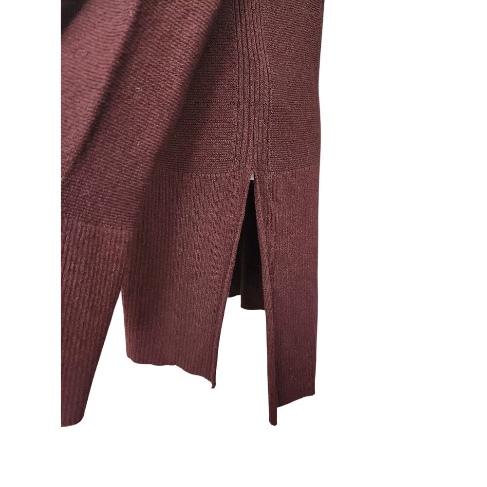 Free People Criss Cross Front Tunic High Low Sweater Size L Brown 14597 - Picture 5 of 9